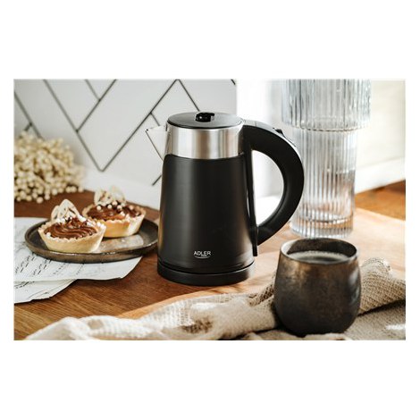 Adler | Kettle | AD 1372 | Electric | 800 W | 0.6 L | Plastic/Stainless steel | 360° rotational base | Black - 8